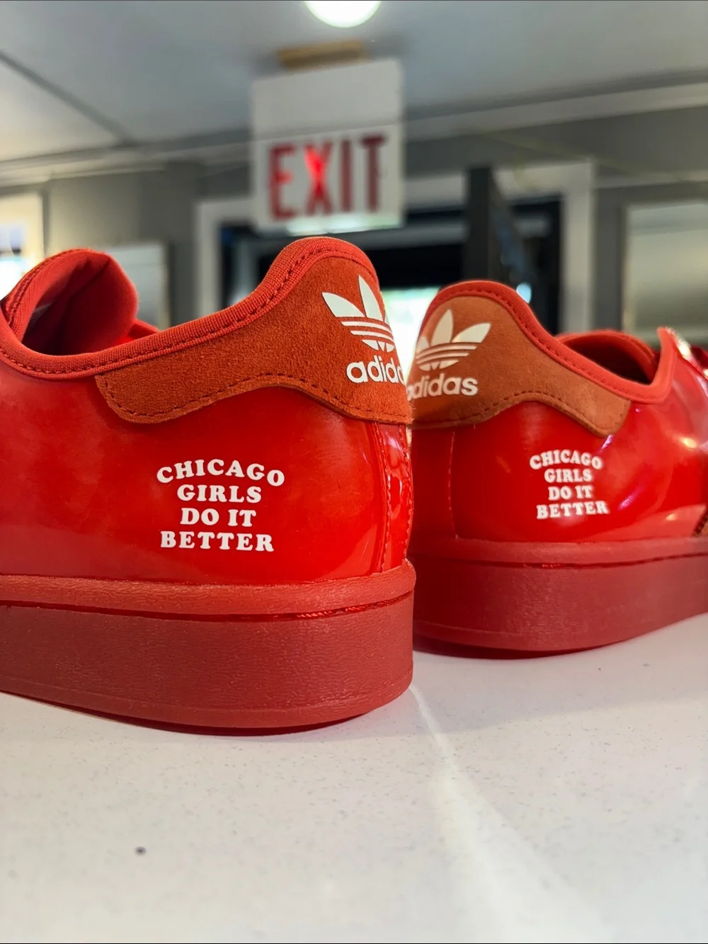 Adidas SuperStar ASW DES Size 8.5 CHICAGO GIRLS Limited Edition RED
